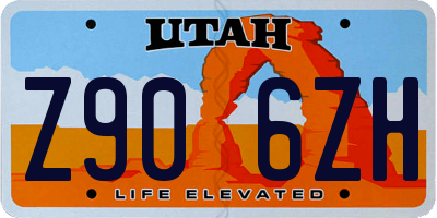 UT license plate Z906ZH