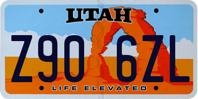 UT license plate Z906ZL