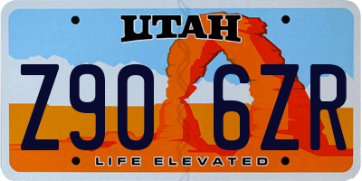 UT license plate Z906ZR