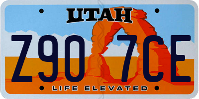 UT license plate Z907CE