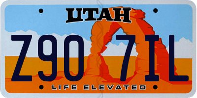 UT license plate Z907IL