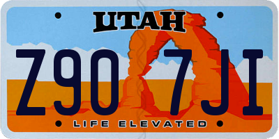 UT license plate Z907JI