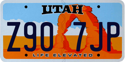 UT license plate Z907JP