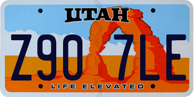 UT license plate Z907LE