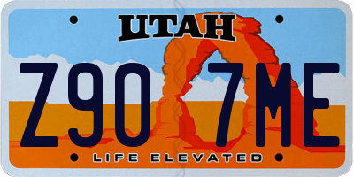 UT license plate Z907ME