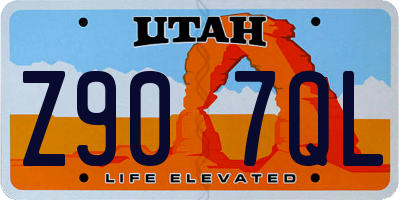 UT license plate Z907QL