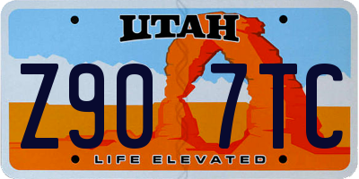 UT license plate Z907TC