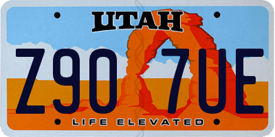 UT license plate Z907UE