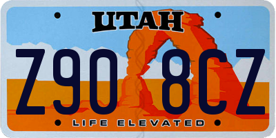 UT license plate Z908CZ