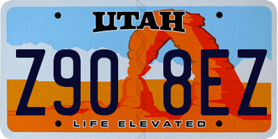 UT license plate Z908EZ