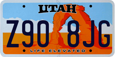 UT license plate Z908JG