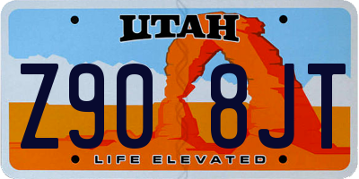 UT license plate Z908JT