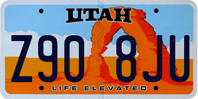 UT license plate Z908JU