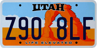 UT license plate Z908LF