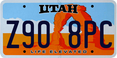 UT license plate Z908PC