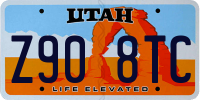 UT license plate Z908TC