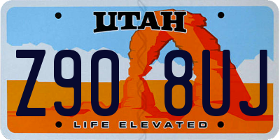 UT license plate Z908UJ