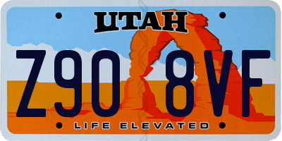UT license plate Z908VF