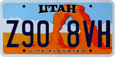 UT license plate Z908VH