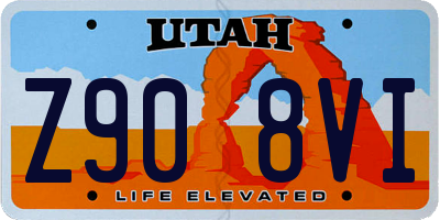 UT license plate Z908VI