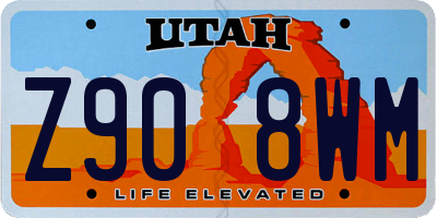 UT license plate Z908WM