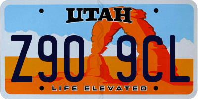 UT license plate Z909CL