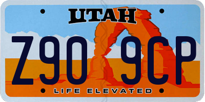 UT license plate Z909CP