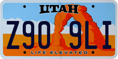 UT license plate Z909LI