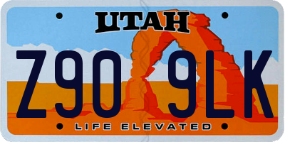UT license plate Z909LK