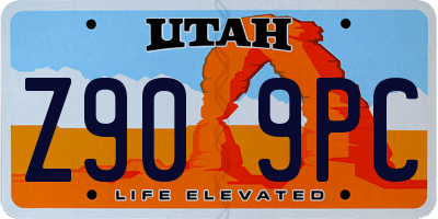UT license plate Z909PC
