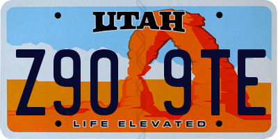 UT license plate Z909TE