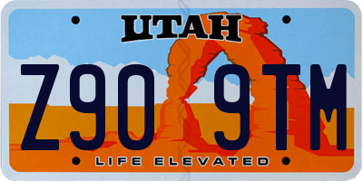 UT license plate Z909TM