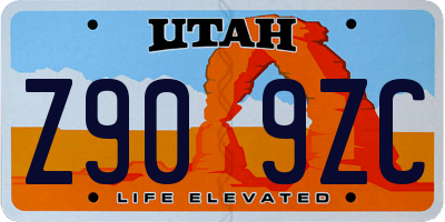 UT license plate Z909ZC