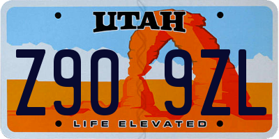UT license plate Z909ZL