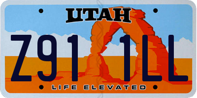 UT license plate Z911LL