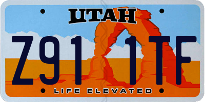UT license plate Z911TF