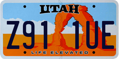 UT license plate Z911UE
