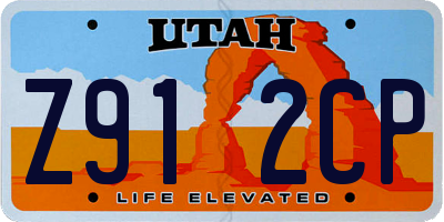 UT license plate Z912CP