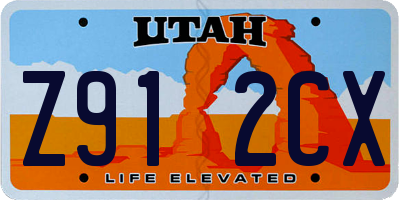 UT license plate Z912CX