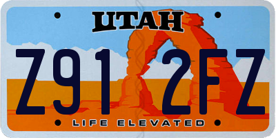 UT license plate Z912FZ