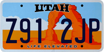 UT license plate Z912JP