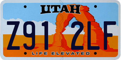 UT license plate Z912LF