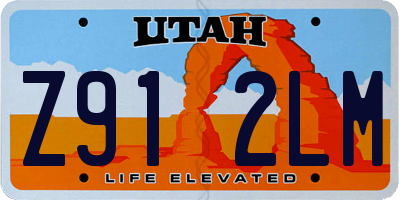 UT license plate Z912LM