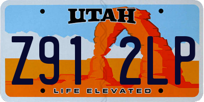 UT license plate Z912LP