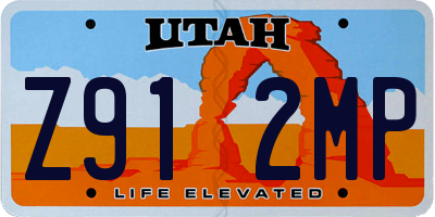 UT license plate Z912MP