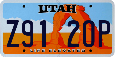UT license plate Z912OP