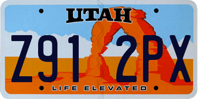 UT license plate Z912PX