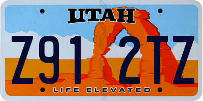 UT license plate Z912TZ