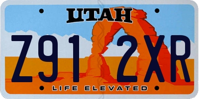 UT license plate Z912XR