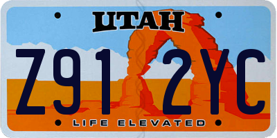 UT license plate Z912YC